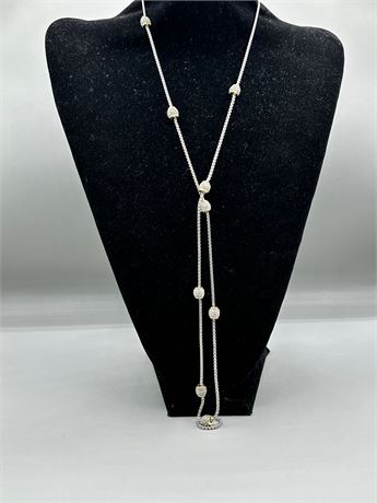 Contemporary Ladies Embellished Lariat Fashion Necklace