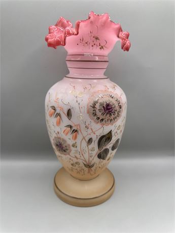 Vintage Hand Painted Bristol Vase