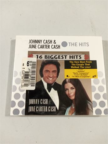 New 16 Biggest Hits Johnny Cash & June Carter Cash CD