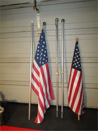 American Flags and Flag Poles