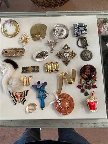 Women's Costume Jewelry Brooch Collection