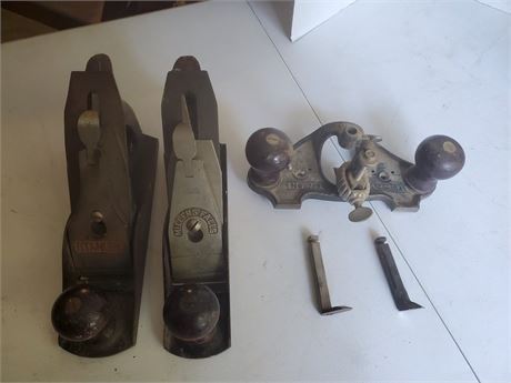 Stanley No.71 Router Plane + Bailey #4 + Millers Falls
