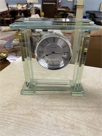 Danbury Glass Desk Clock