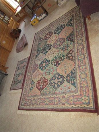 Cathedral Plum Area Rug and Matching Door Mat