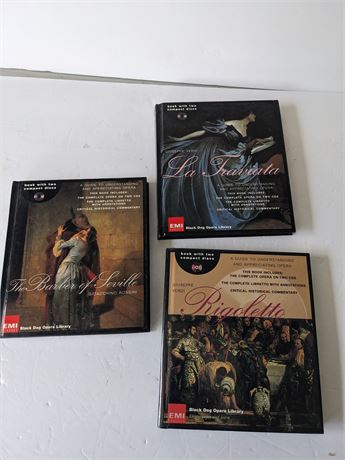 3 Opera Books & CD's