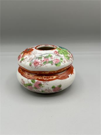 Vintage Satsuma Pottery Hand Painted Vase