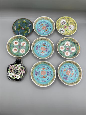 Vintage Porcelain Teabag Holder Grouping