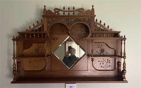 Victorian Shelf and Mirror