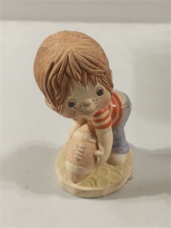 Vintage Designers Collection Good Sports Figurine Boy Playing Football