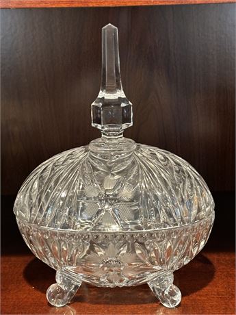 West Germany Crystal Glass Candy Dish