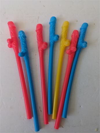 Plastic Penis Straws
