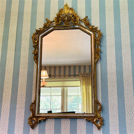 Vintage Decorative Gilt Wall Mirror