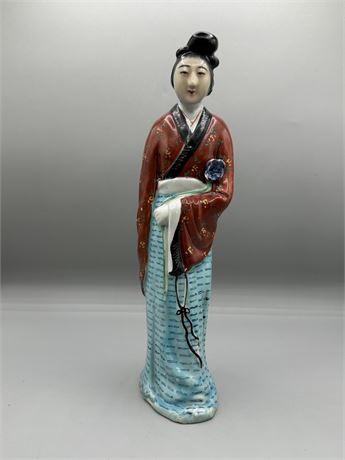 Vintage Chinese Porcelain 11" Figurine