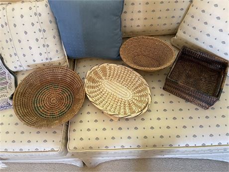 Collection of Handwoven Baskets