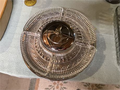 Glass Divided Relish Tray
