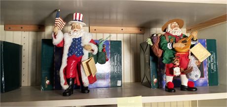 Kurt S. Adler Collectible Musical Santa Figures