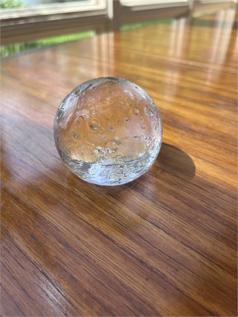 Hochwertiges Warner-Bleikristall Moon Paperweight Glass
