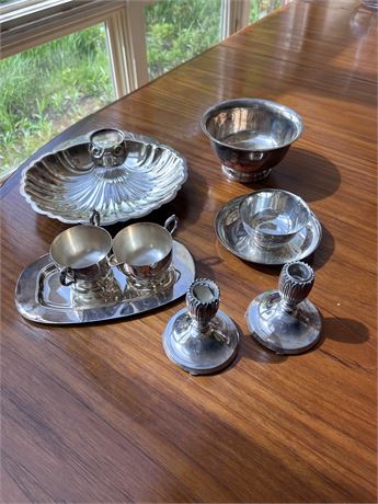 Large Collection of SIlverplate items