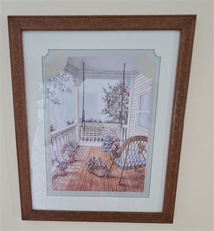Vintage Wall Art Aunt Bettys Porch by Kay Lamb Shannon