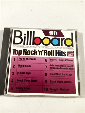 Vintage 1971 Billboard Top Rock An Roll Hits CD
