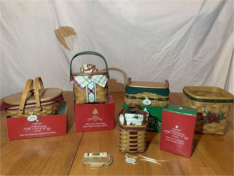 Longaberger Tree Trimmings Collection Baskets