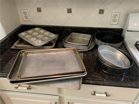 Wear Ever and Mirro Baking Pans and Cookie Sheets
