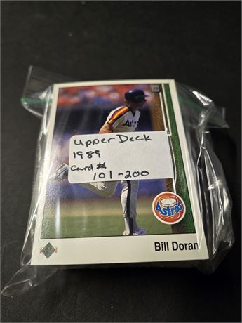 1989 Upper Deck Baseball Cards #101-200