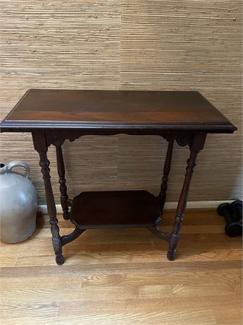 Antique Walnut Entry Table