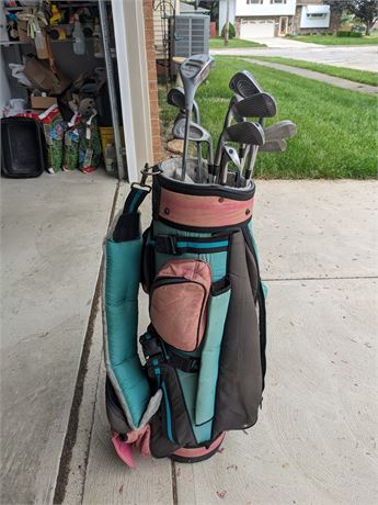 Vintage Golf Clubs & Bag
