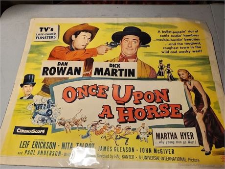 Vintage Rowan & Martin Movie Theatre Poster - Once Upon a Horse