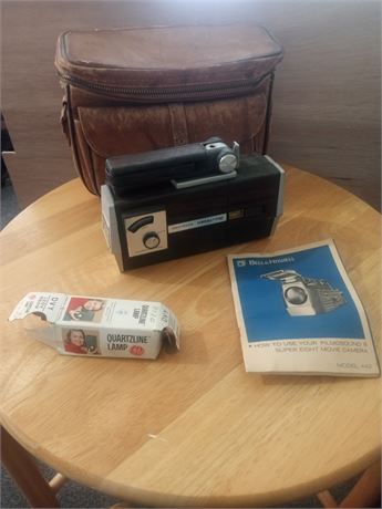 Vintage Bell and Howell Film sound 8 Autoload Movie Camer Super 8mm