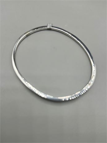 Silver Tone Bangle Bracelet
