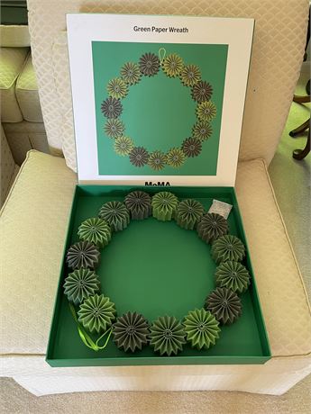 MoMA Green Paper Wreath