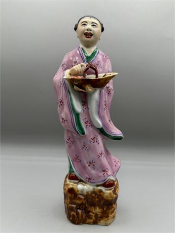Vintage Chinese Porcelain 9" Figurine