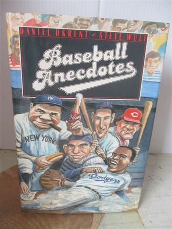 Vintage 1989 "Baseball Anectdotes By Daniel Okrent & Steven Wulf Book