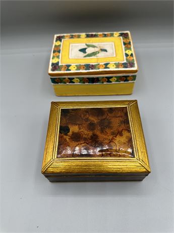 Vintage Decorative Box Pair