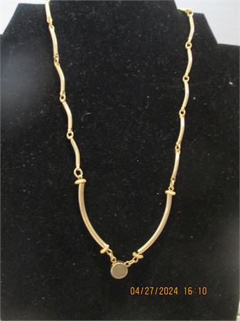 Vintage 117" Heavy Gold MCM Link Fancy Necklace