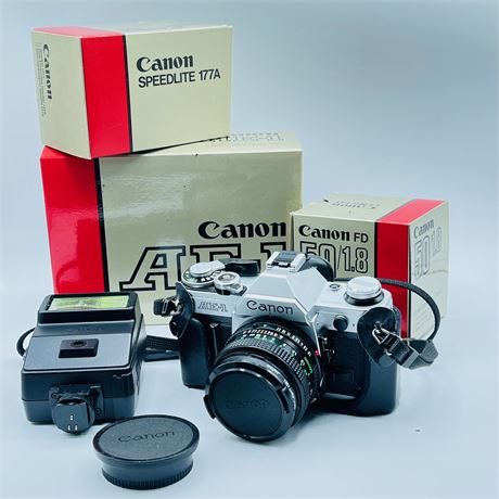 Canon AE-1 Camera & Accessory Collection