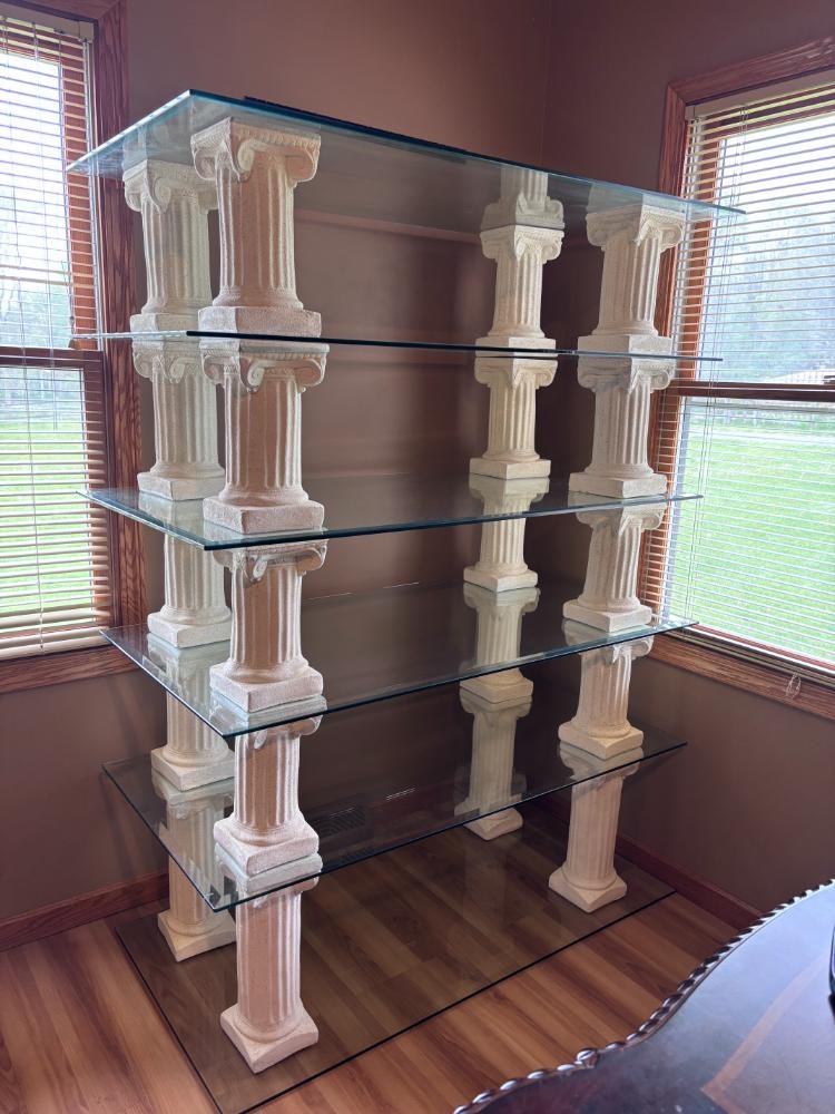 Column Finds Great Finds Online Auctions - CORINTHIAN COLUMN/PILLAR MULTI TIER GLASS ...