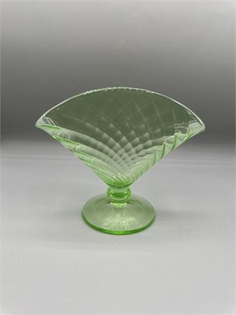 Antique Fenton Florentine Stretch Carnival Glass Fan Vase