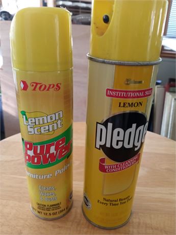 2 Cans Of Furniture Polish