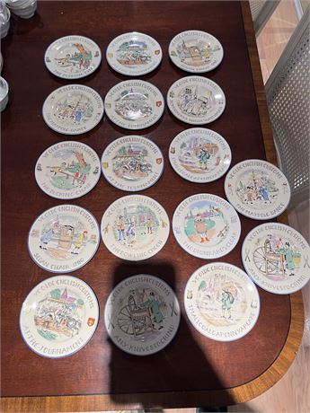 Ye Old English Customs Plate Set