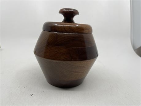 Wooden Covered Container
