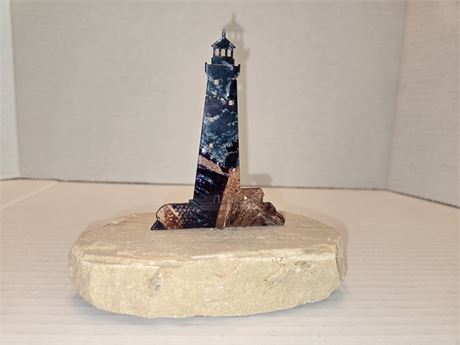 Lighthouse set on Stone Base