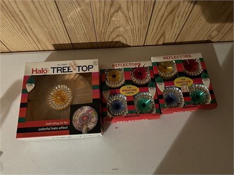 Vintage Tree Topper and Light Reflectors