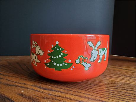 Waechtersbach Christmas Tree Dog Bowl