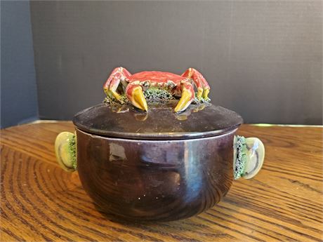Vintage Abercrombie & Fitch CRAB Cover Dish