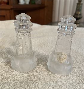 Great Finds Online Auctions - Lenox Full Lead Crystal Lighthouse Salt ...
