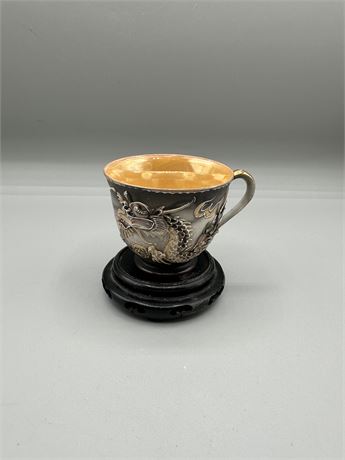 Vintage Japanese Hand Painted Moriage Dragon Ware Tea Cup