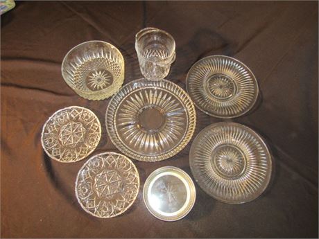 Vintage Glass Plates and Bowls